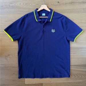 Kenzo Paris Navy Blue Polo Shirt Mens Large